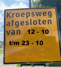 Splitsing Kroepsweg/Bentheimerstraat afgesloten